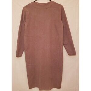 UNIQLO Soft Mocha Long Sleeve Sweater Dress Size S10 NWOT Preppy Old Money Style